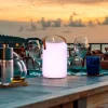 Solar-LED tafellamp Orno, warmwit en RGB