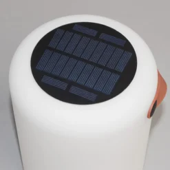 Solar-LED tafellamp Orno, warmwit en RGB