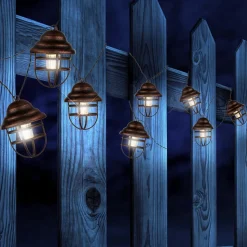 Solar-lichtketting Lina met 8 lantaarns