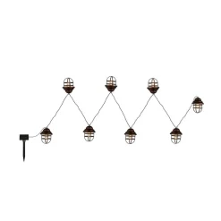 Solar-lichtketting Lina met 8 lantaarns