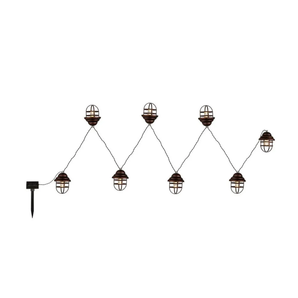 Solar-lichtketting Lina met 8 lantaarns