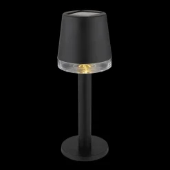 Solar-tafellamp 36632 van kunststof, zwart