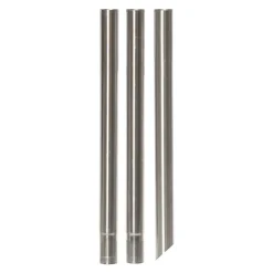 Solini LED grondspies lamp, wit/zilver, hoogte 90 cm