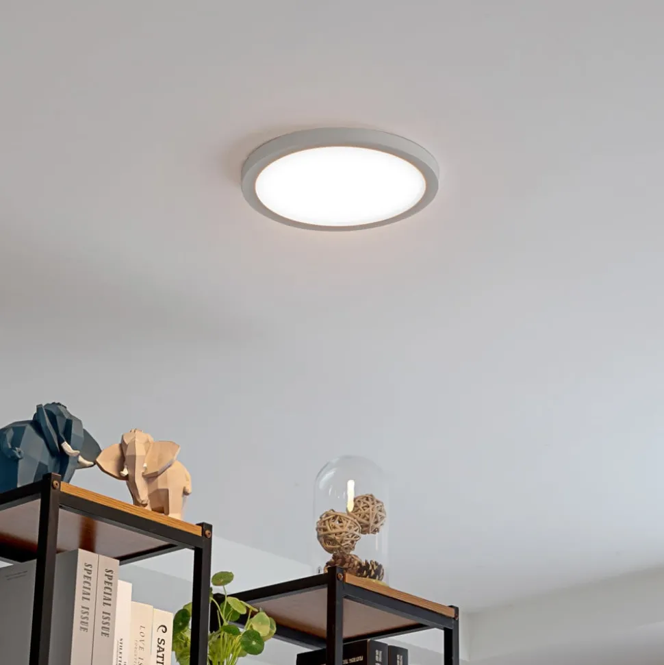 Solvie LED plafondlamp, wit, rond, Ø 30 cm