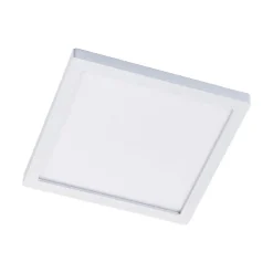 Solvie LED plafondlamp, wit, hoekig, 30 x 30 cm