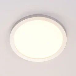 Solvie LED plafondlamp, zilver, rond, Ø 30 cm