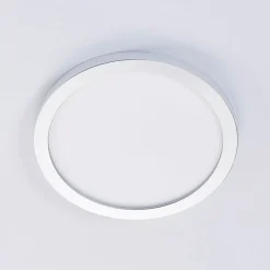 Solvie LED plafondlamp, zilver, rond, Ø 30 cm