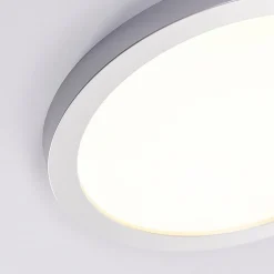 Solvie LED plafondlamp, zilver, rond, Ø 30 cm