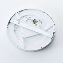 Solvie LED plafondlamp, zilver, rond, Ø 30 cm