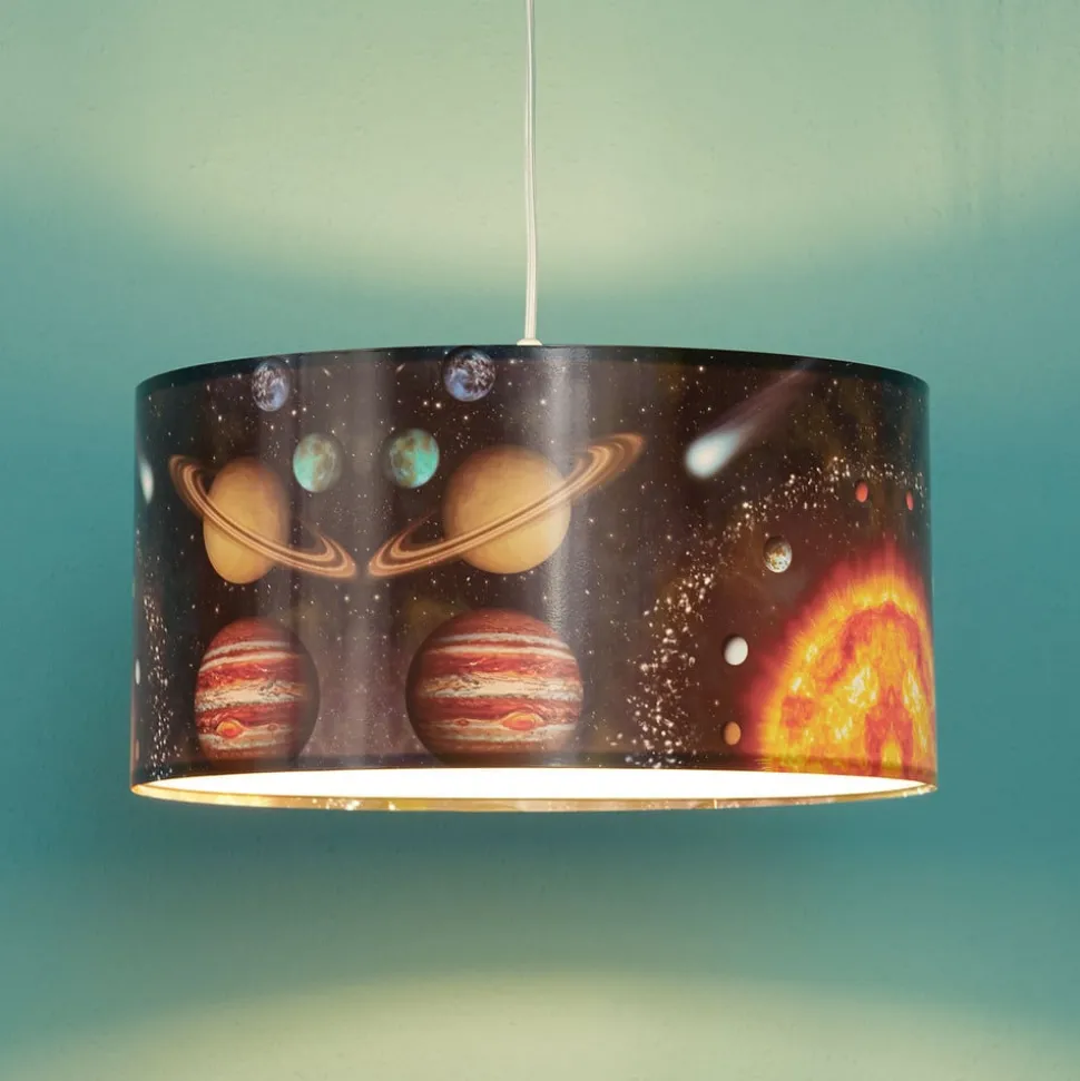 Space hanglamp met ruimteprint