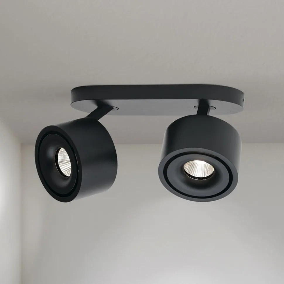 Specter LED plafondspot, zwart, lengte 19,4 cm, aluminium