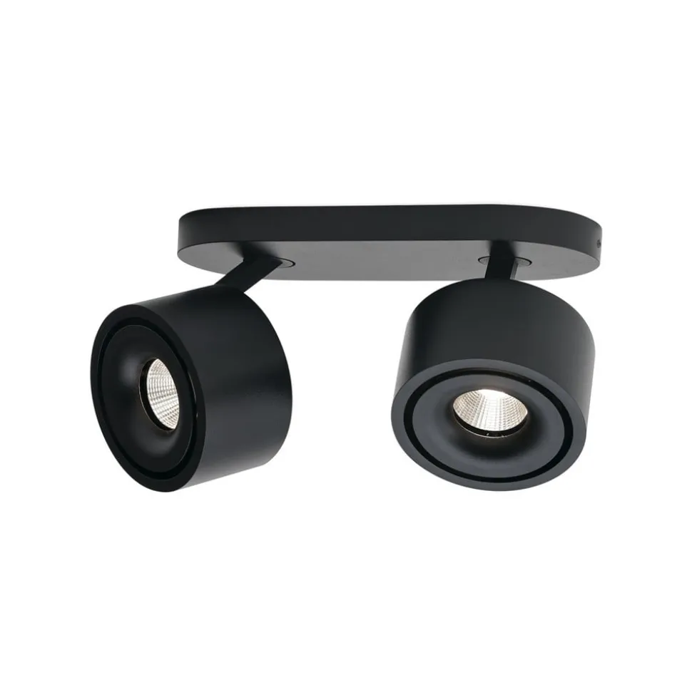 Specter LED plafondspot, zwart, lengte 19,4 cm, aluminium