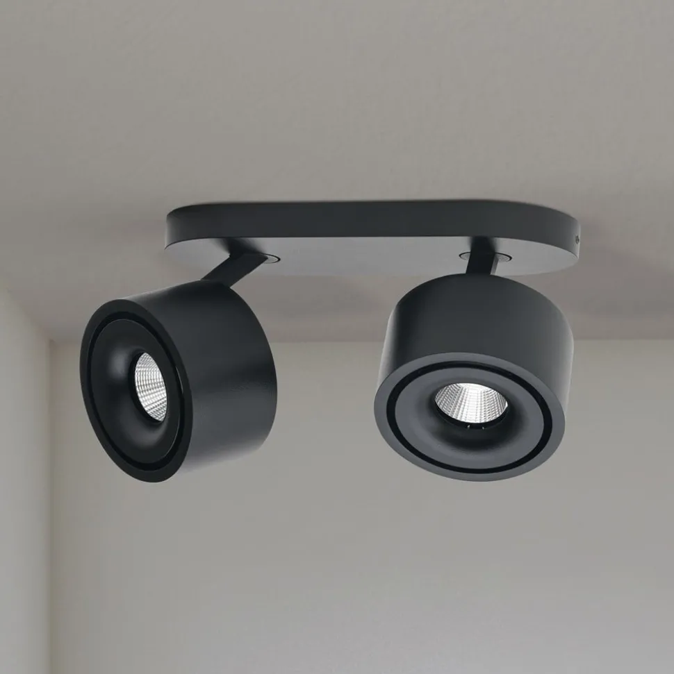 Specter LED plafondspot, zwart, lengte 19,4 cm, aluminium