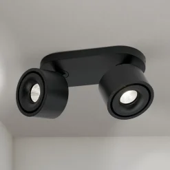 Specter LED plafondspot, zwart, lengte 19,4 cm, aluminium