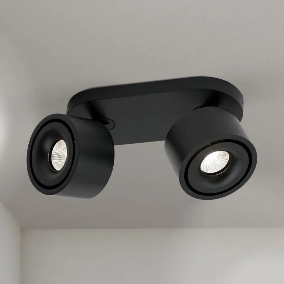 Specter LED plafondspot, zwart, lengte 19,4 cm, aluminium