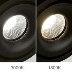 Specter LED plafondspot, zwart, lengte 19,4 cm, aluminium