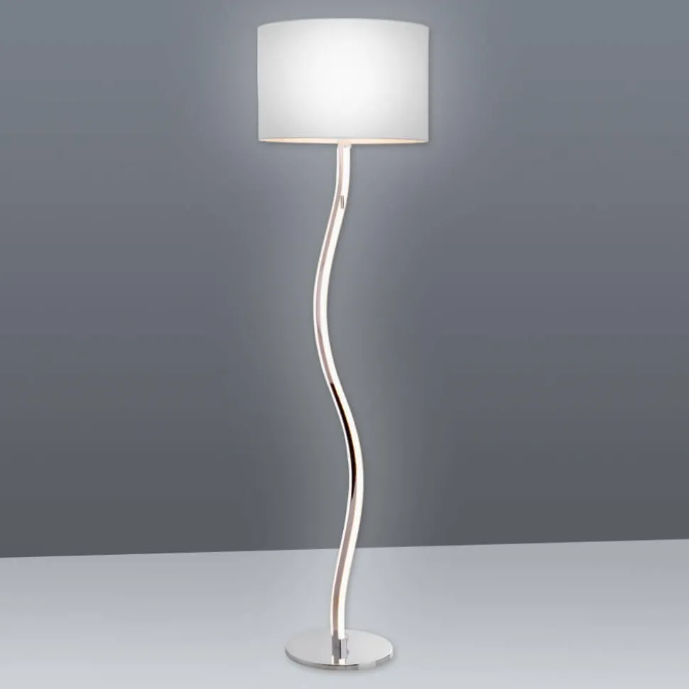 Spiraal vloerlamp Maren met LEDs