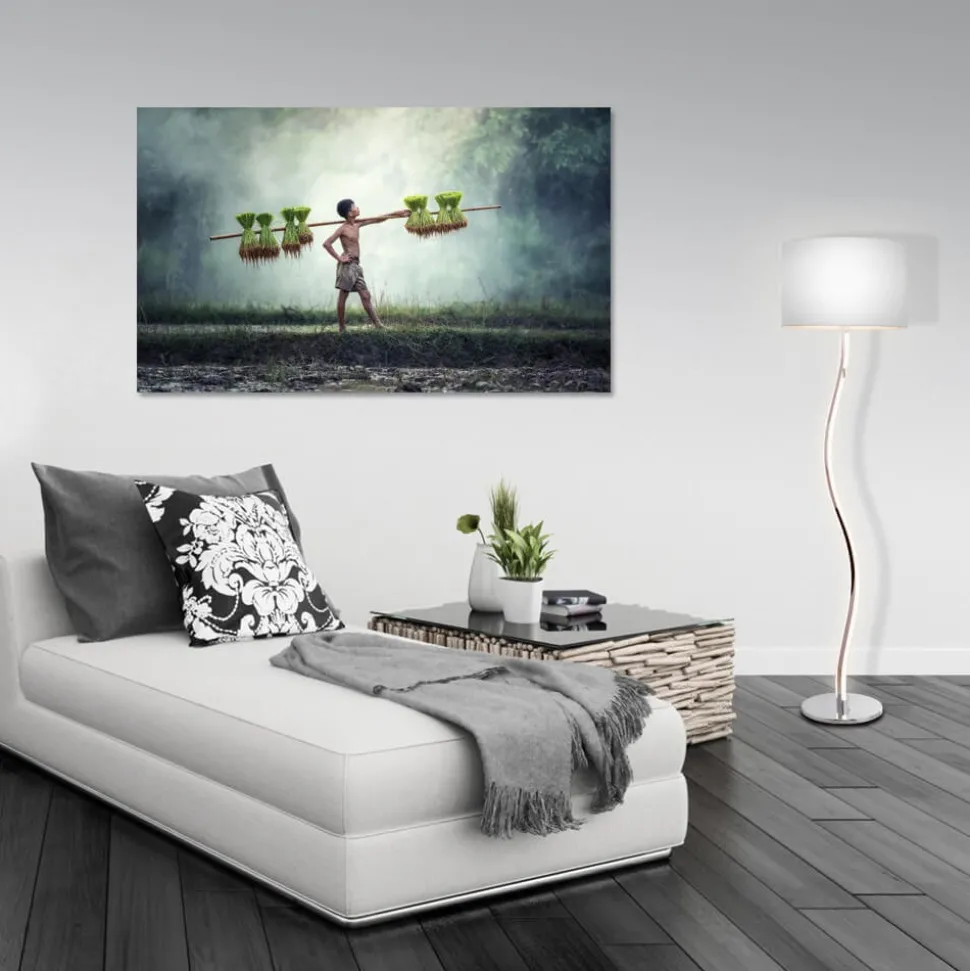 Spiraal vloerlamp Maren met LEDs