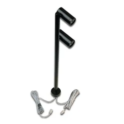 Spot LED Duo spot 2 x 3 W, zwart, 3.000 K