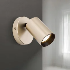 Spot Sean, goudkleurig, metaal, draaibaar, GU10