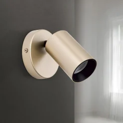 Spot Sean, goudkleurig, metaal, draaibaar, GU10