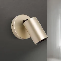 Spot Sean, goudkleurig, metaal, draaibaar, GU10