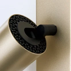 Spot Sean, 3-lamps, goudkleurig, metaal, draaibaar gemonteerd