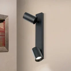 Spot Sean 2-lamps, zwart