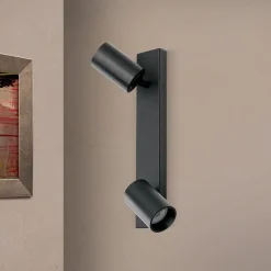 Spot Sean 2-lamps, zwart