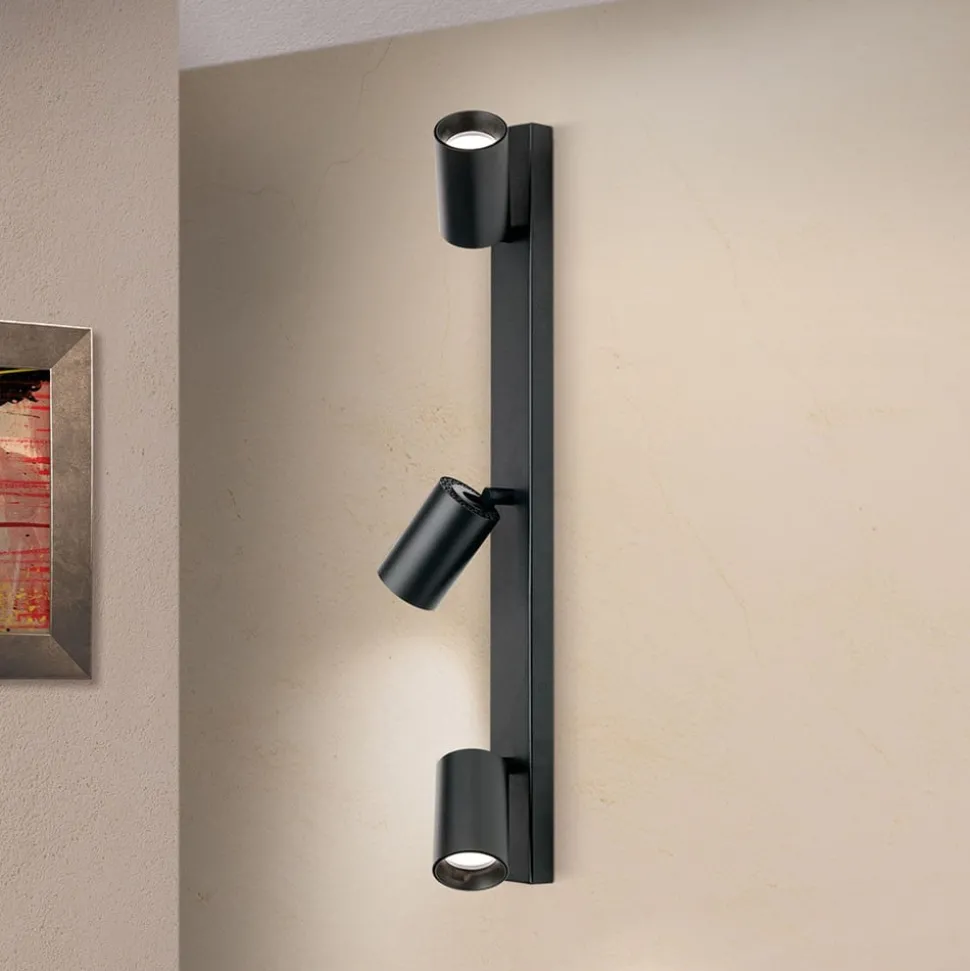 Spot Sean 3-lamps, zwart