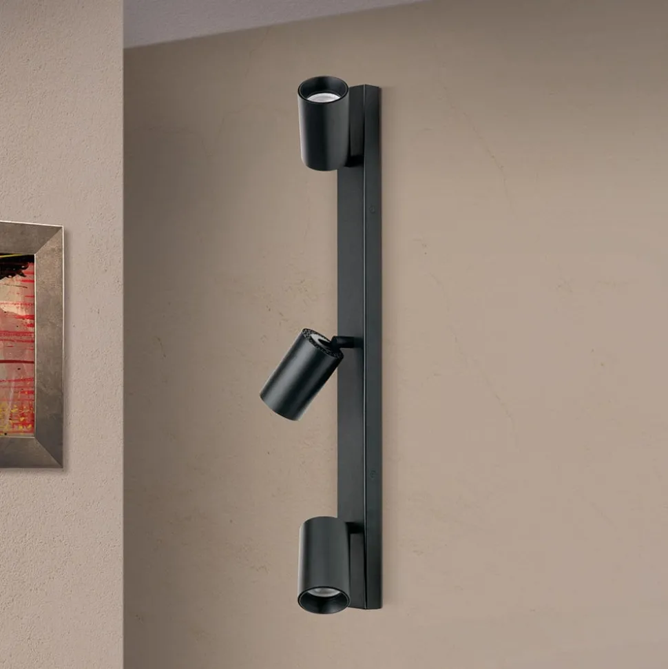 Spot Sean 3-lamps, zwart