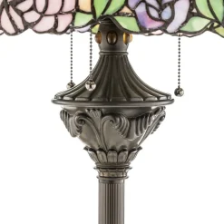 Sprookjesachtige vloerlamp Emily in Tiffany-stijl
