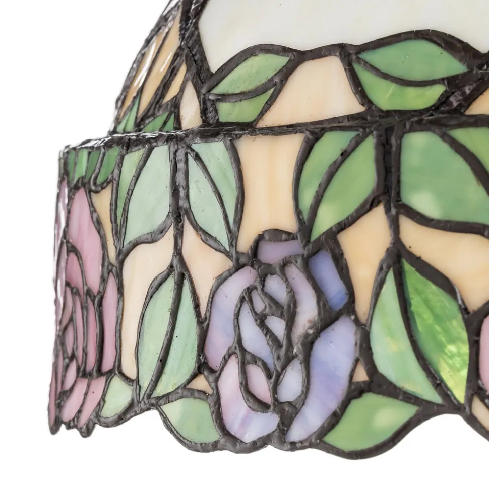 Sprookjesachtige vloerlamp Emily in Tiffany-stijl