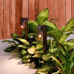 Spy LED grondspies lamp, donkergrijs, aluminium, hoogte 68,5 cm