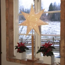 Staande ster Karo Maxi eiken naturel/wit