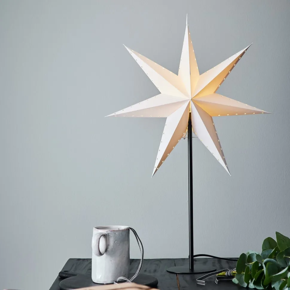 Staande ster Lively, wit/zwart
