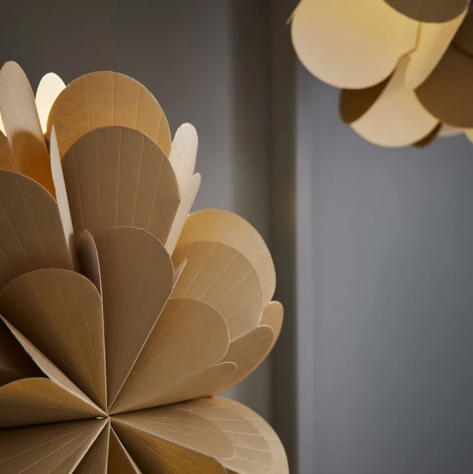 Staande ster Maravilla, goud/zwart Hoogte 68 cm