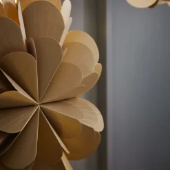 Staande ster Maravilla, goud/zwart Hoogte 68 cm