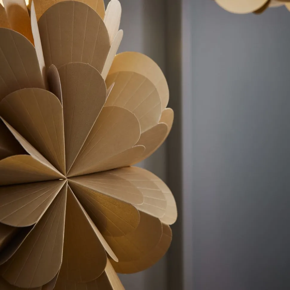 Staande ster Maravilla, goud/zwart Hoogte 68 cm