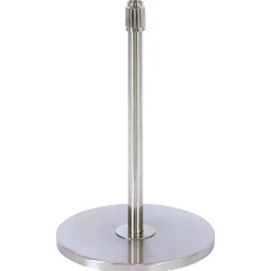 Staande ventilator Breeze chroomkleurig, ronde voet, stil