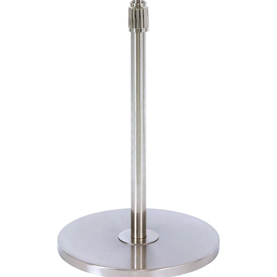 Staande ventilator Breeze chroomkleurig, ronde voet, stil