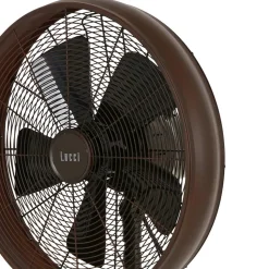 Staande ventilator Breeze bronskleurig, ronde voet, stil