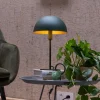 Stalen tafellamp Siemon, Ø 25 cm, groen