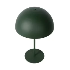 Stalen tafellamp Siemon, Ø 25 cm, groen