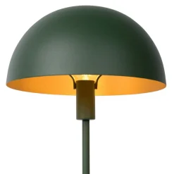 Stalen tafellamp Siemon, Ø 25 cm, groen