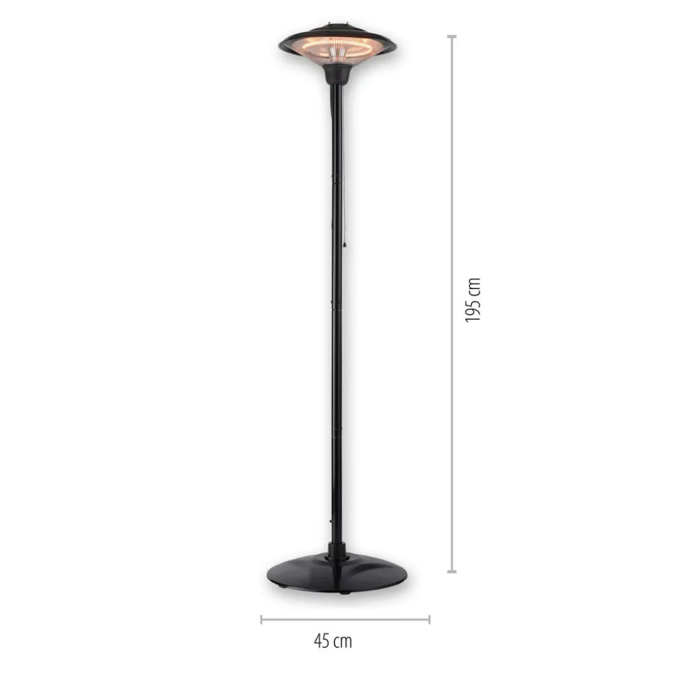 Standkachel Glow, IP34, 750W/1.500W