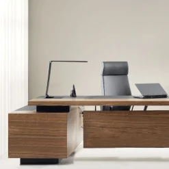 Starglass LED bureaulamp met glazen voet