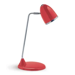 Starlet bureaulamp, rood, hoogte 41 cm, metaal E27