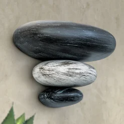 Steenimitatie - wandlamp LITICA, grijs