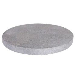 Steenvoet voor vloerlamp Tecka van lavasteen Ø30cm
